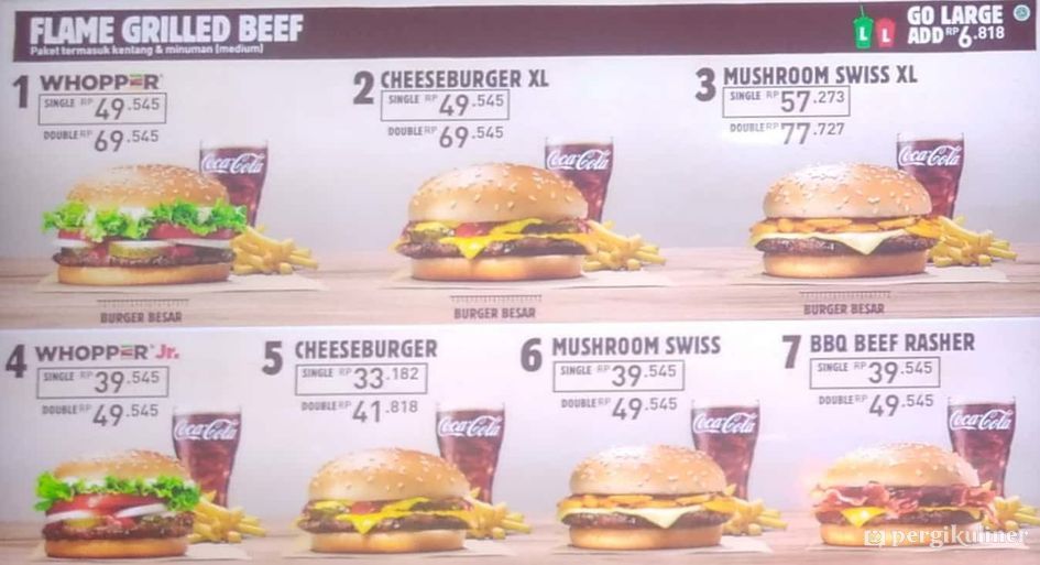 Get Wallpaper Selalu Diperbarui Menu Burger King Gading Serpong Tangerang For Free