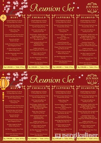CNY Dinner Set Menu di Jun Njan