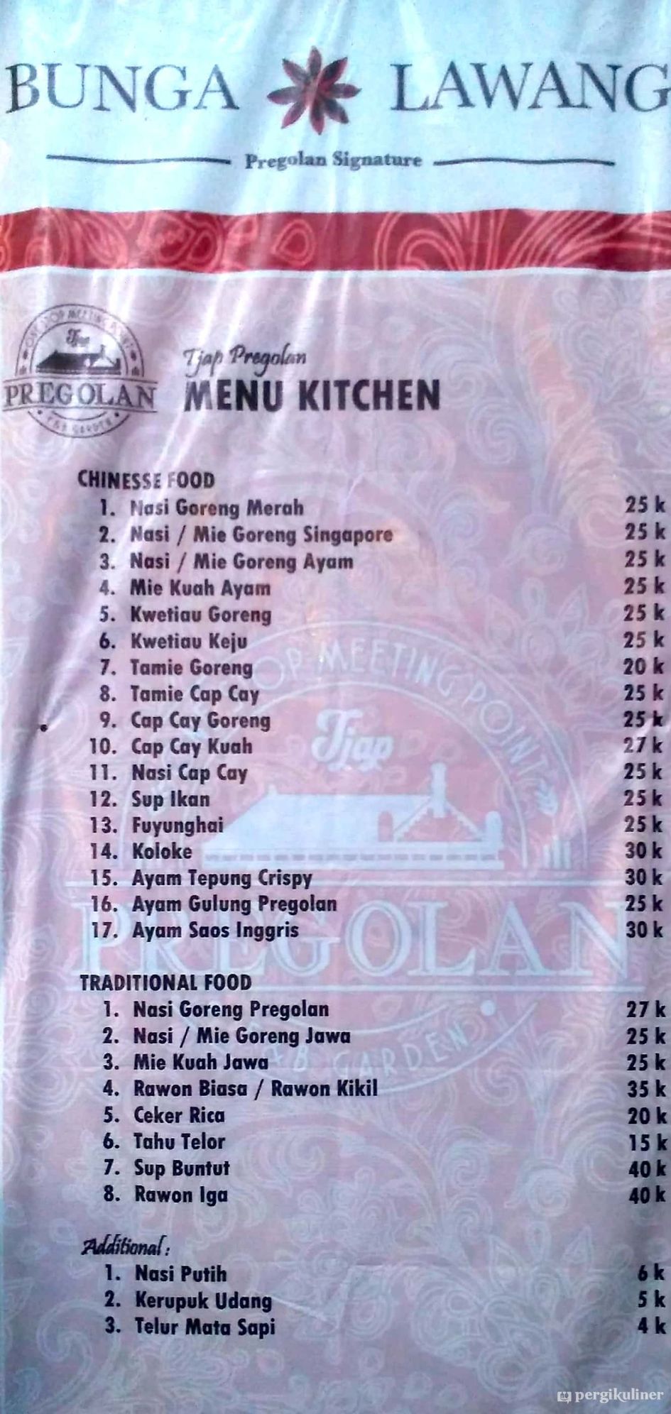 Selalu Diperbarui Menu Bunga Lawang Tegalsari Surabaya