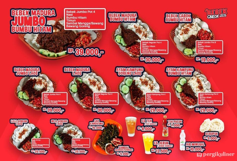 Selalu Diperbarui Menu Bebek Carok Beji Depok
