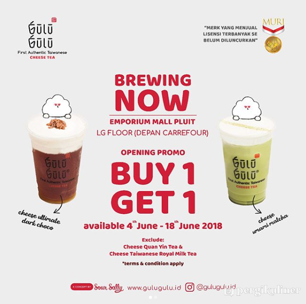 Buy 1 Get 1 Free di Gulu Gulu