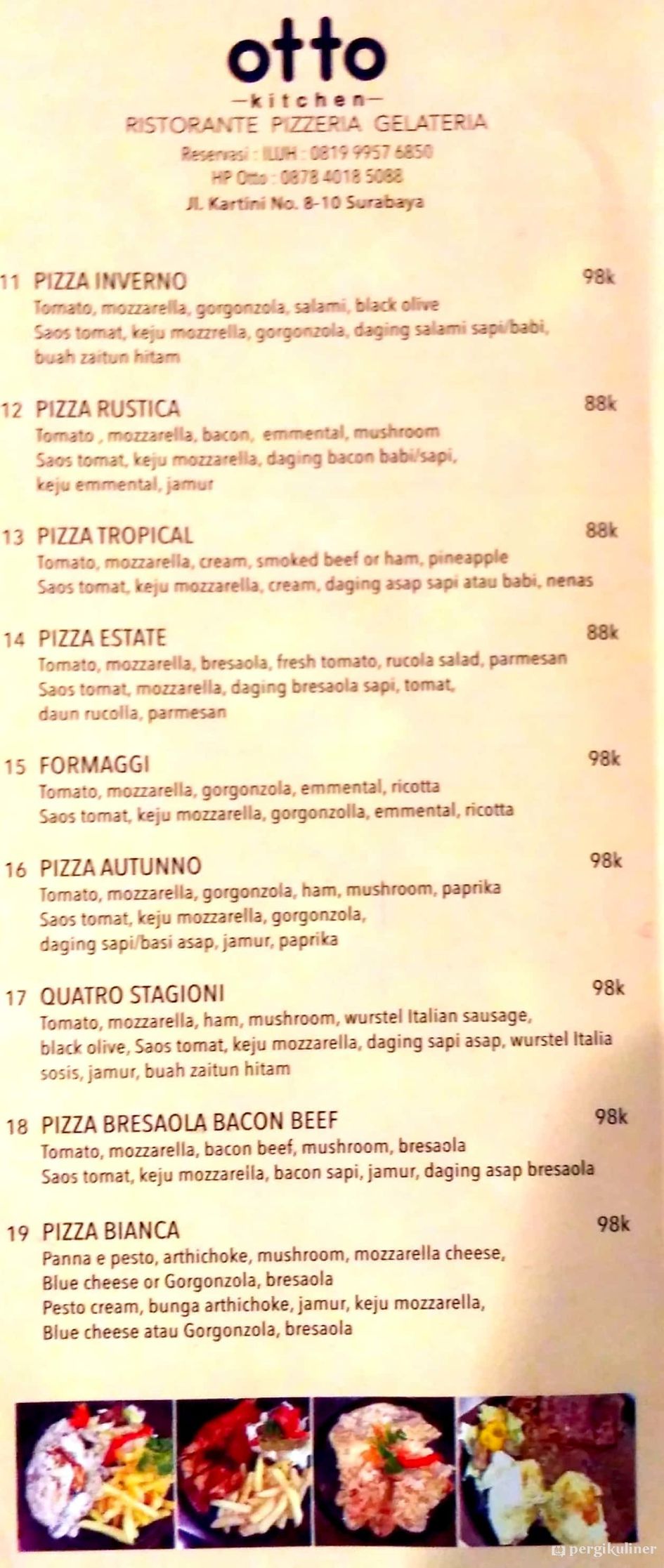 Selalu Diperbarui Menu Otto Kitchen Tegalsari Surabaya