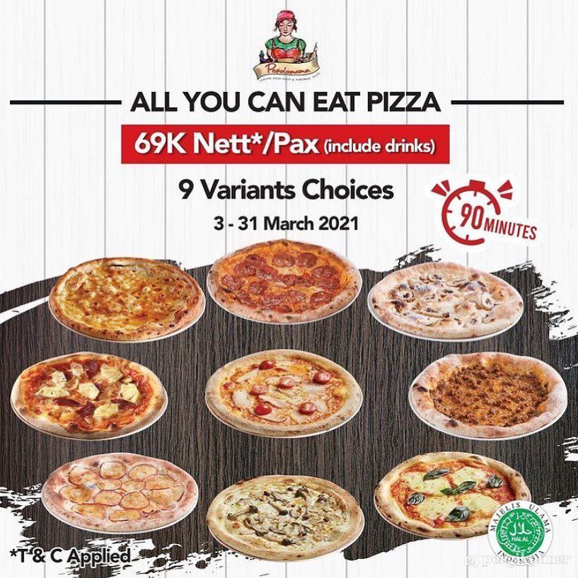 All You Can Eat Pizza di Popolamama