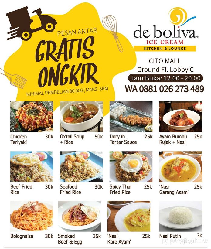 #dukungresto #kompilasi #bebasongkir di De Boliva