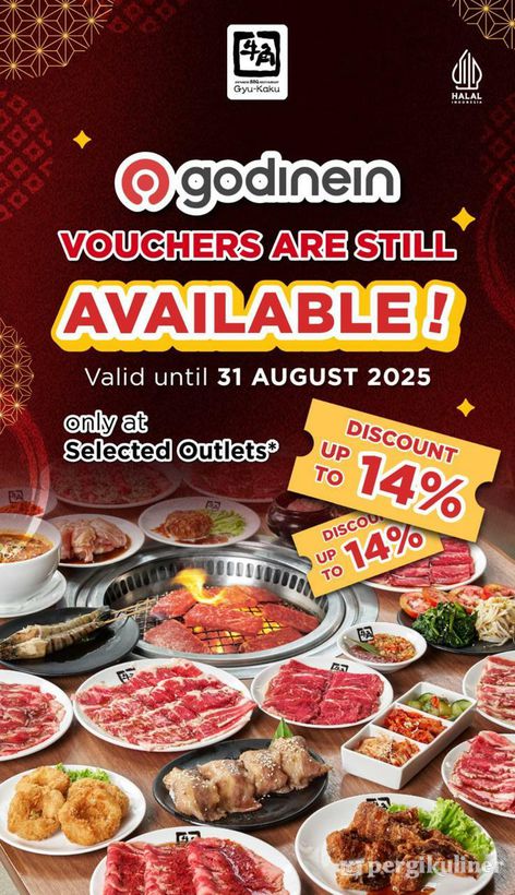 Voucher Diskon 14% GoDineIn di Gyu Kaku