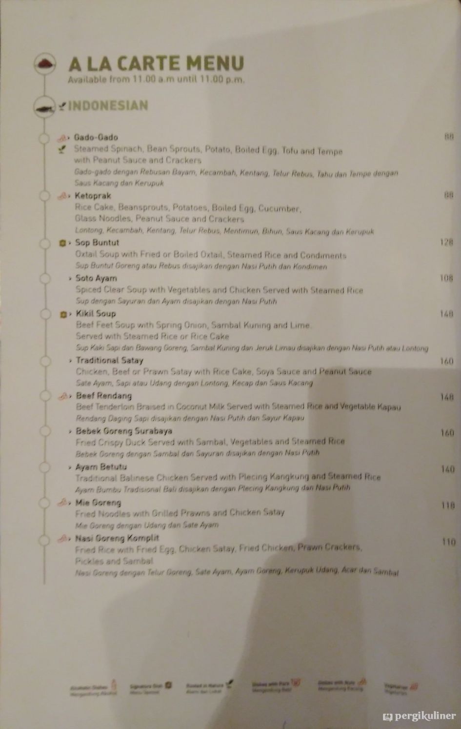 Selalu diperbarui! Menu Jamoo - Shangri-La Hotel, Dukuh ...