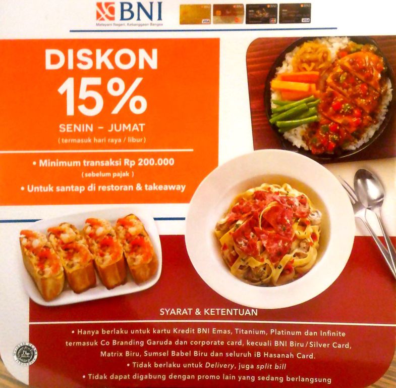 15% - Kartu Kredit BNI - Promo dan diskon di Pizza Hut, Cijantung