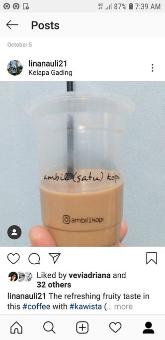 Foto Makanan di Ambil (Satu) Kopi