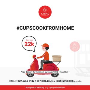 #dukungresto #kompilasi #bebasongkir di Cups Coffee & Kitchen