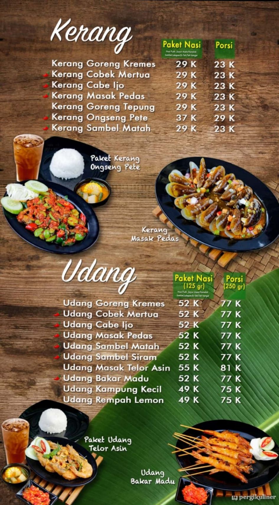 Selalu diperbarui! Menu Rumah Makan Kampung Kecil, BSD, Tangerang