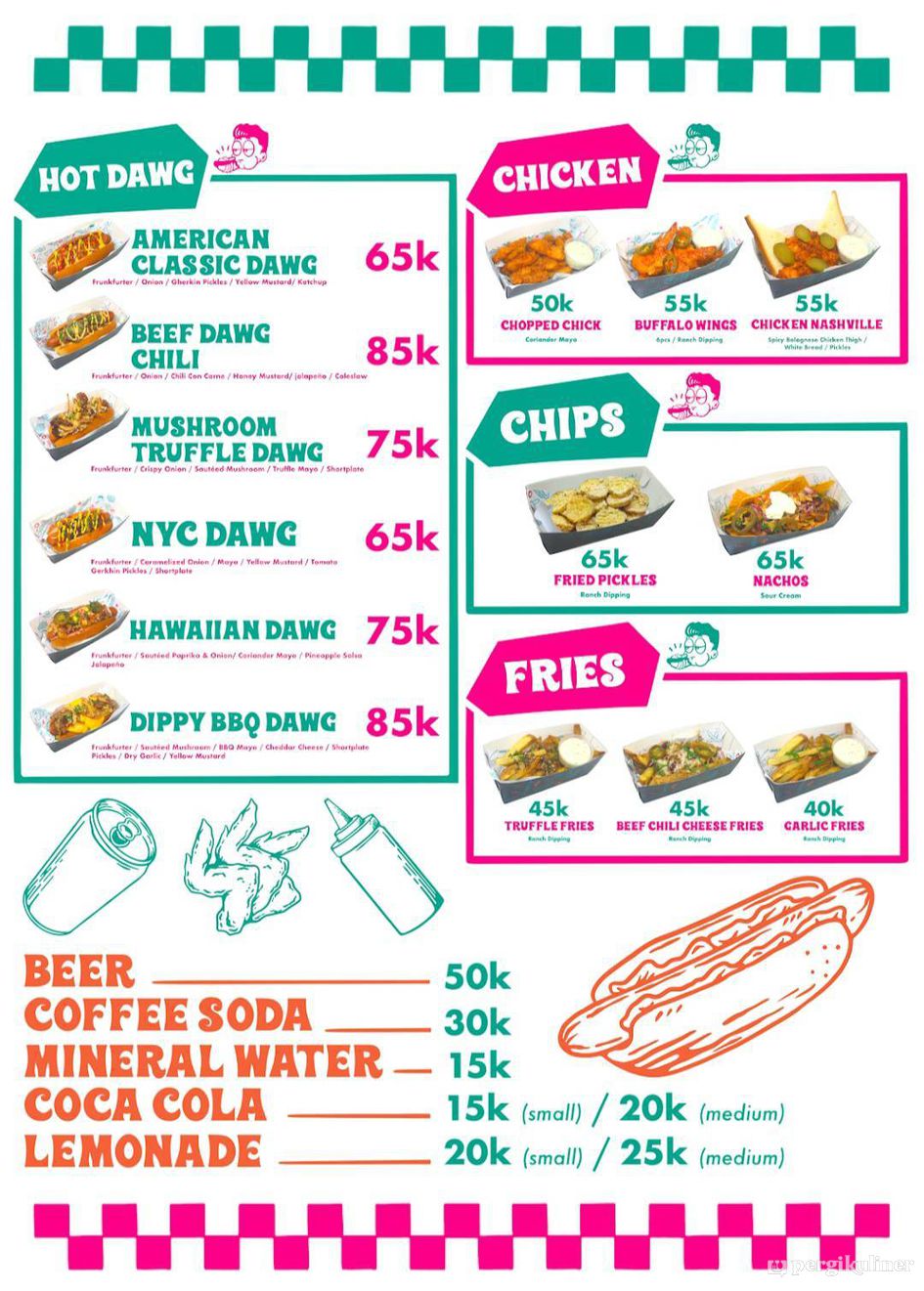 Selalu diperbarui! Menu Dippy Dawg, Kemang