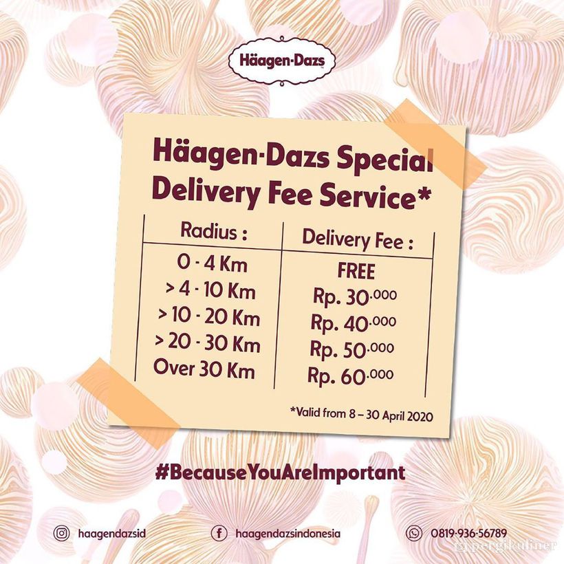 #dukungresto #kompilasi #bebasongkir di Haagen - Dazs