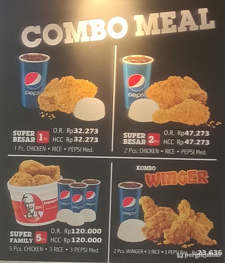 Selalu Diperbarui Menu Kfc Kota