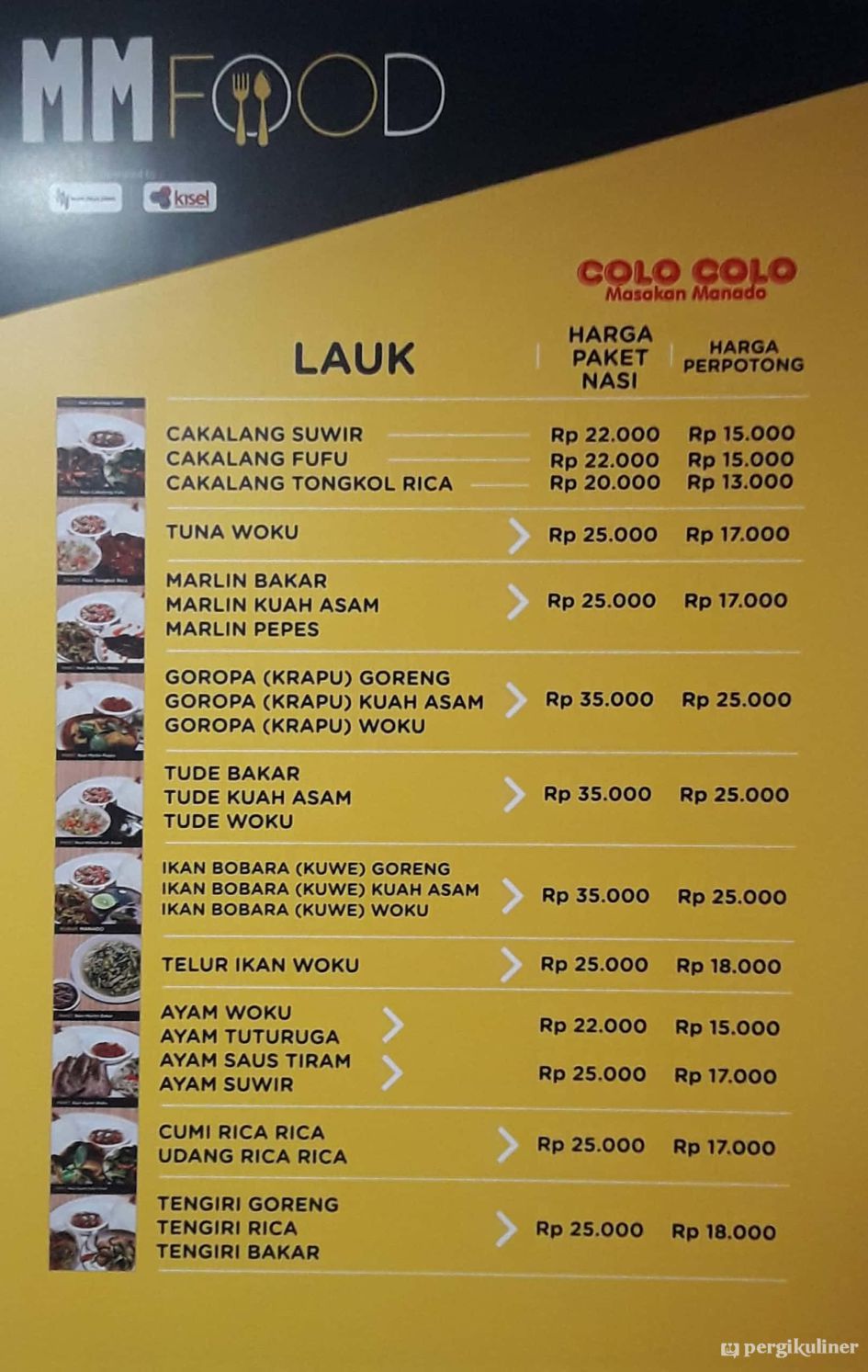 Selalu Diperbarui Menu Colo Colo Masakan Khas Manado Sudirman