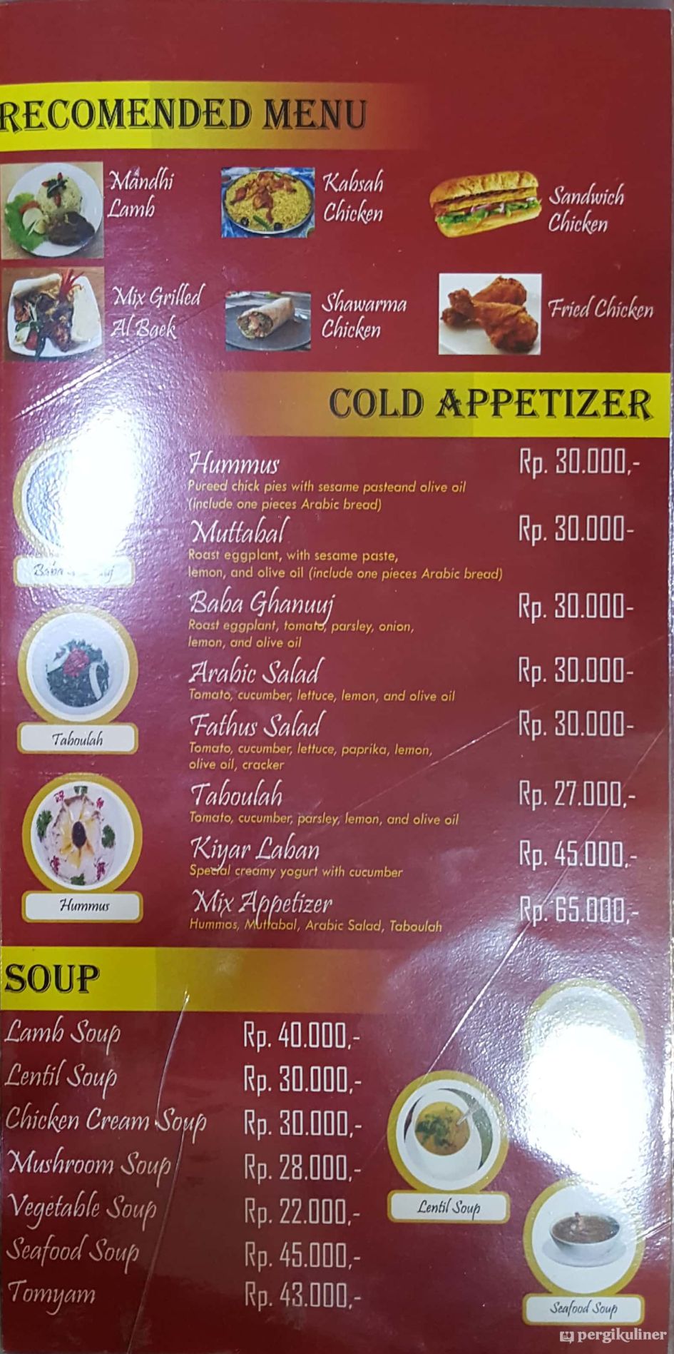 Selalu Diperbarui Menu Al Baek Resto Cafe Setiabudhi Bandung