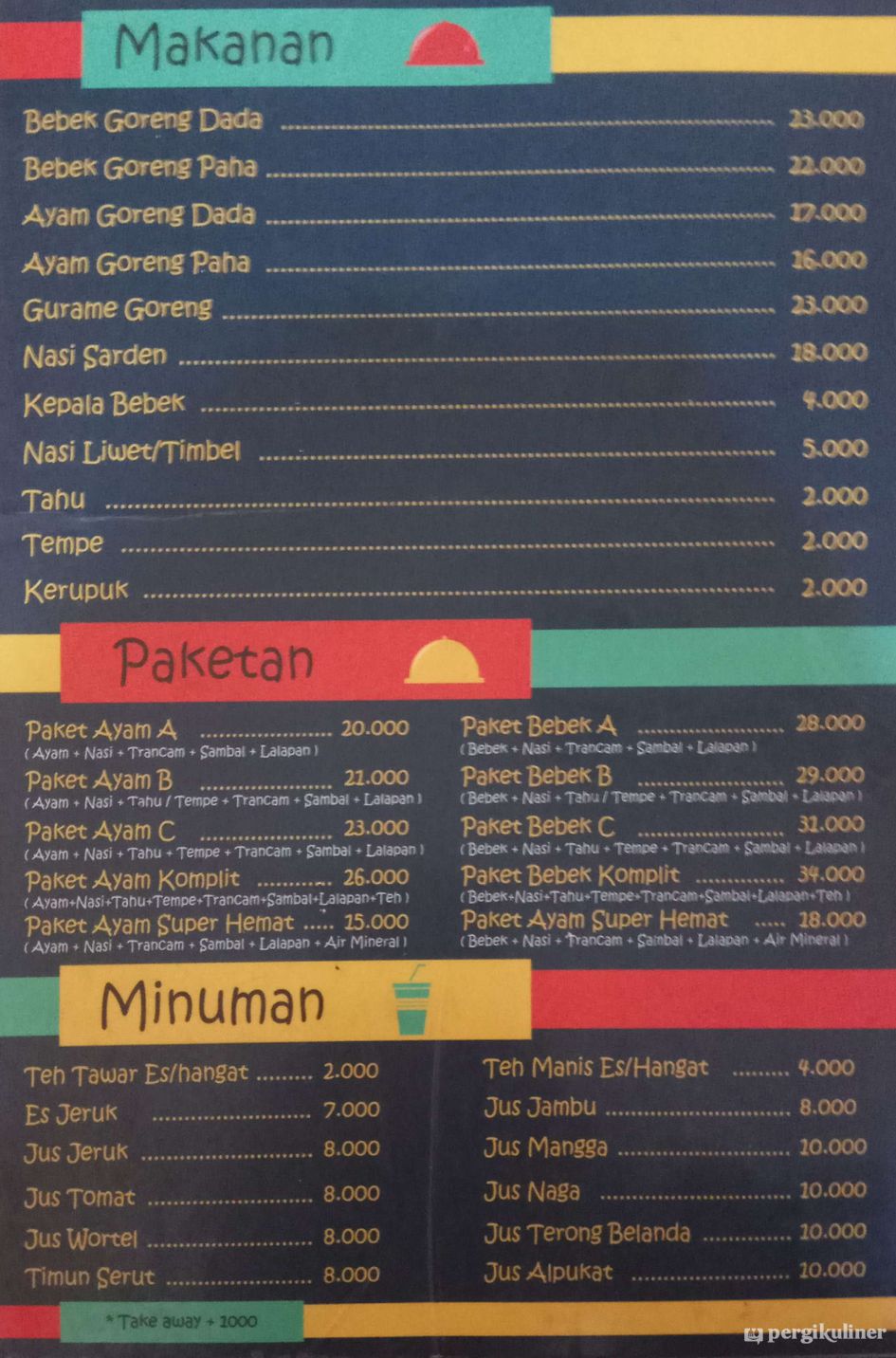 Selalu Diperbarui Menu Rendy Bebek Goreng Nasi Liwet Palmerah