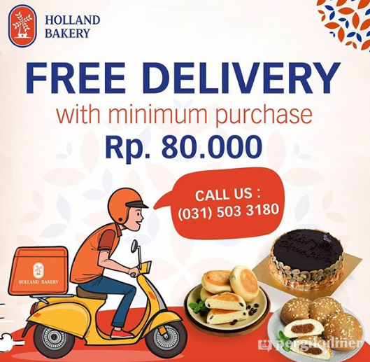 #dukungresto #kompilasi #bebasongkir di Holland Bakery