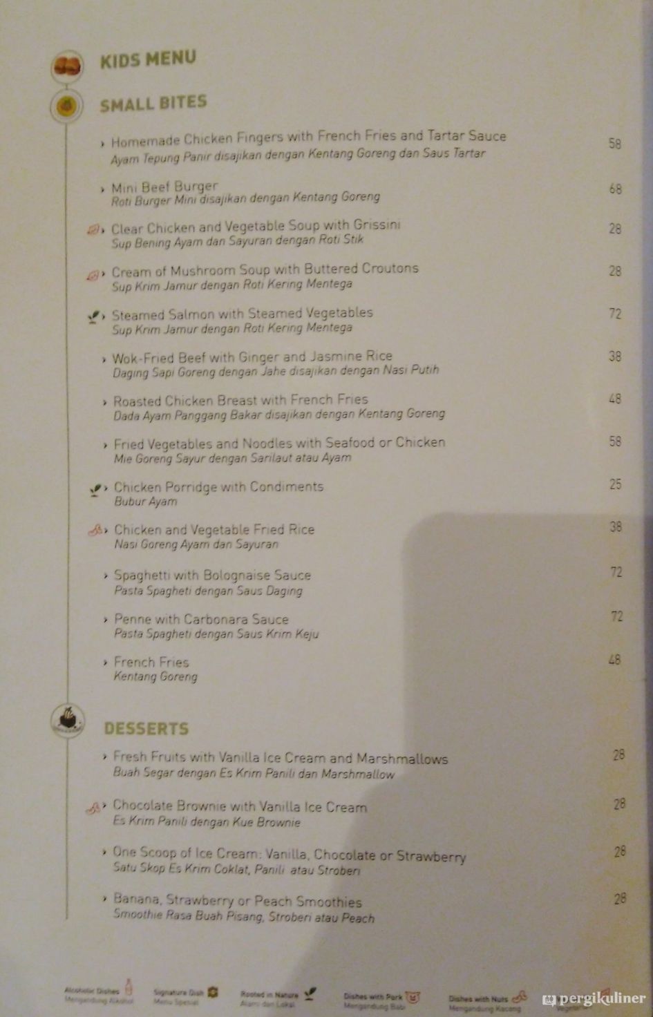 Selalu diperbarui! Menu Jamoo - Shangri-La Hotel, Dukuh ...
