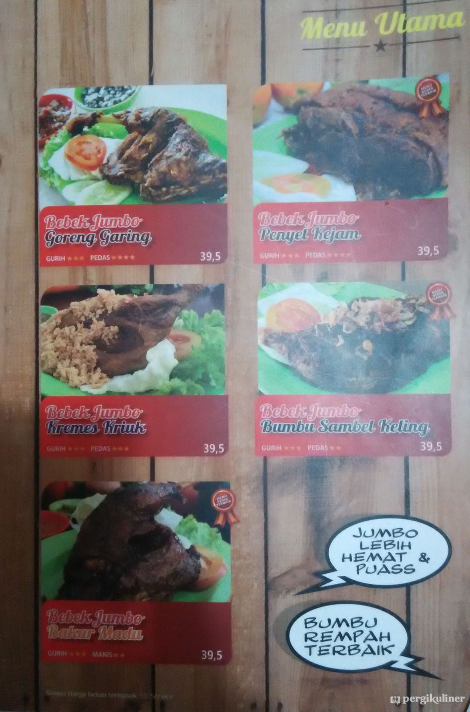 Selalu Diperbarui Menu Bebek Jumbo Bogor Utara Bogor