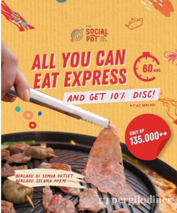 All You Can Eat, Harga Promo di The Social Pot
