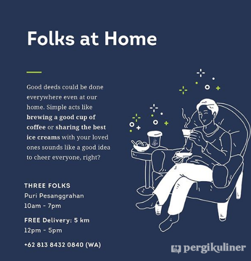 #dukungresto #kompilasi #bebasongkir di Three Folks