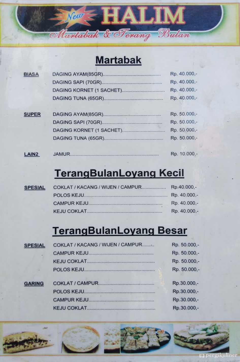Selalu Diperbarui Menu Halim Martabak Terang Bulan Dukuh Pakis Surabaya