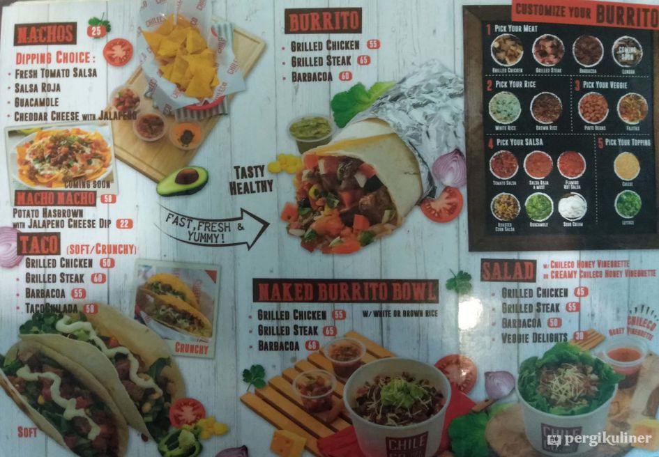 Selalu Diperbarui Menu Chileco Mexican Grill Scbd