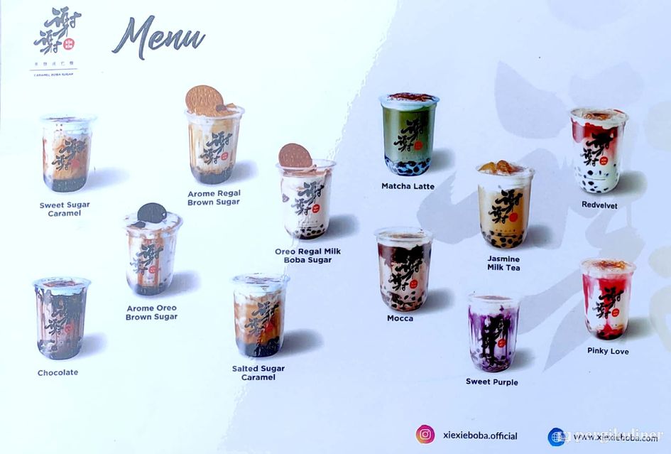 Selalu Diperbarui Menu Xiexie Boba Wiyung Surabaya